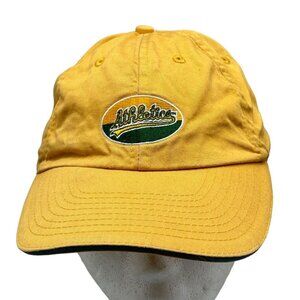 Blue wave baseball cap hat Athletics gold bond longs drugs cotton green READ
